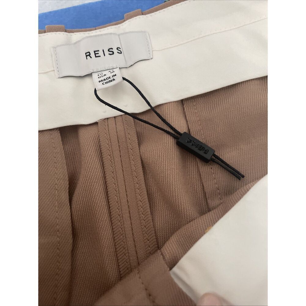 Reiss Blush-Tan Tailored Ankle Trousers - Picture 5 of 7